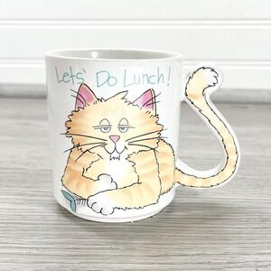 Vintage Anthropomorphic Fat Cat Mug - Mid Century Modern Coffee Cup